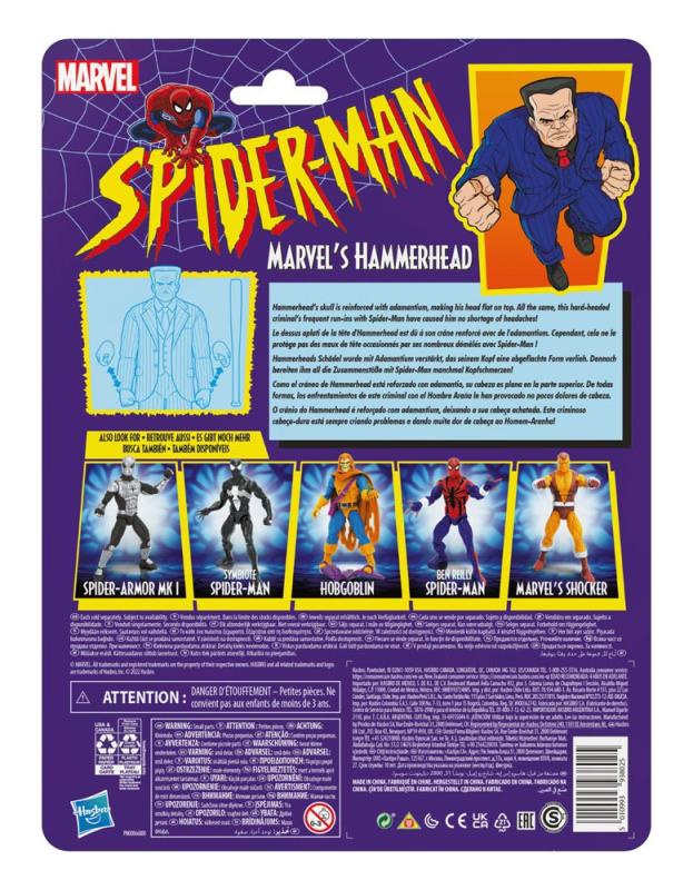 Spider-Man Marvel Legends Series Action Figure 2022 Marvel's Hammerhead 15 cm
