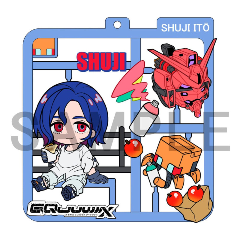 Mobile Suit Gundam GQuuuuuuX Plat Collection Keychain Assortment (4) 3