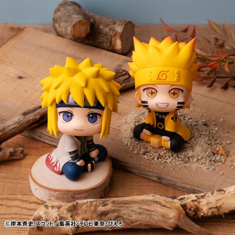 Naruto Shippuden Look Up PVC Statue Naruto Uzumaki Six Paths Sage Mode & Minato Namikaze 11 cm (with 6