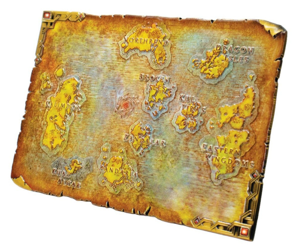 World of Warcraft Replica Metal Map of Azeroth Limited Edition 12 x 18 cm 1