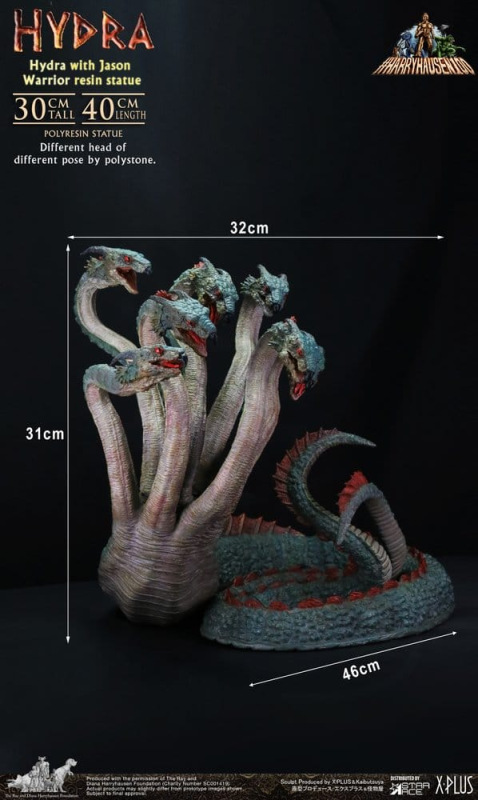 Ray Harryhausen Painted Statue Hydra with Jason Warrior Resin Statue 30 cm 4