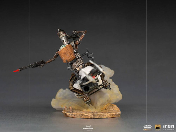 Star Wars The Mandalorian Deluxe Art Scale Statue 1/10 IG-11 & The Child 20 cm 1