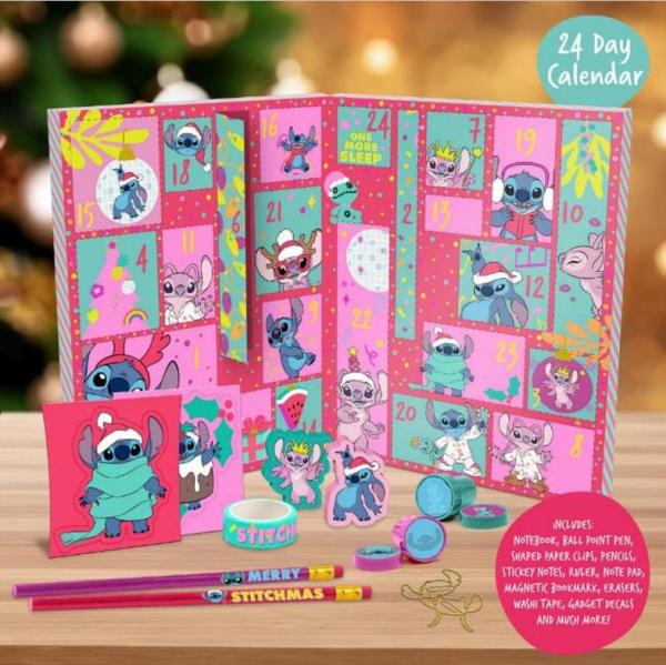 Disney: Stitch Stationery 24 Day Advent Calendar