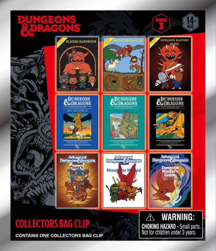 Dungeons & Dragons Classic 3D PVC Bag Clips Series 3 Blind Bag Display (24) 1