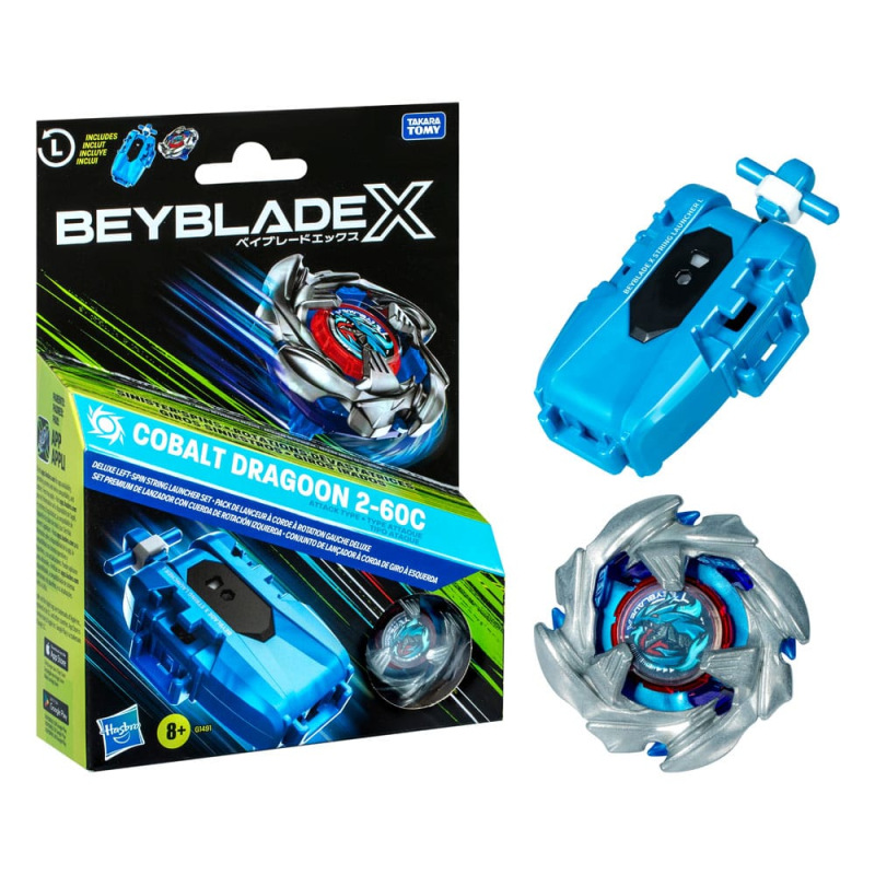 Beyblade X Cobalt Dragoon 2-60C Launcher Set 2