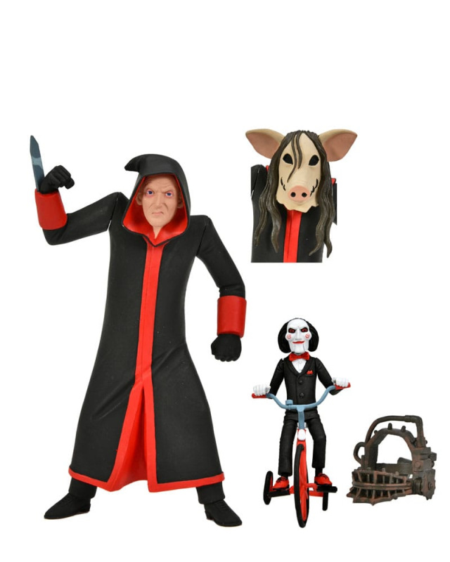 Saw Toony Terrors Action Figure Jigsaw Killer with Billy and Tricycle Boxed Set 15 cm 1