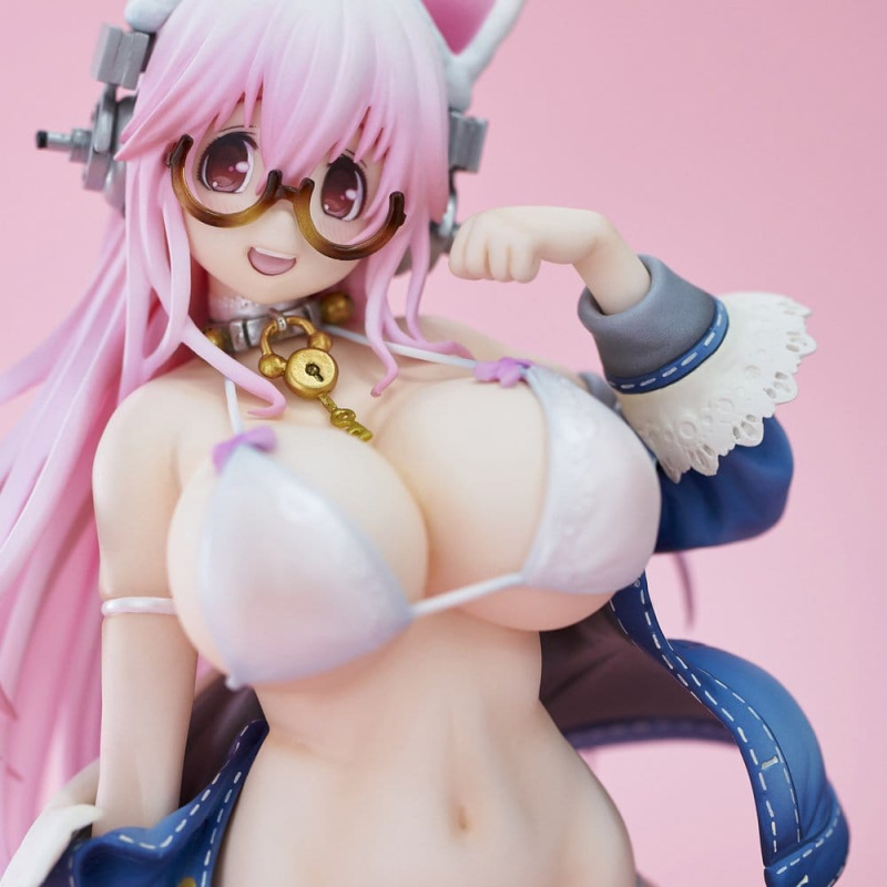 Super Sonico PVC Figure White Cat Ver. (Reissue) 27 cm 2