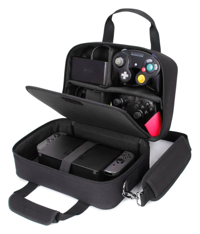 Enhance USA Gear S14 Console Gaming Nintendo Switch Case Black