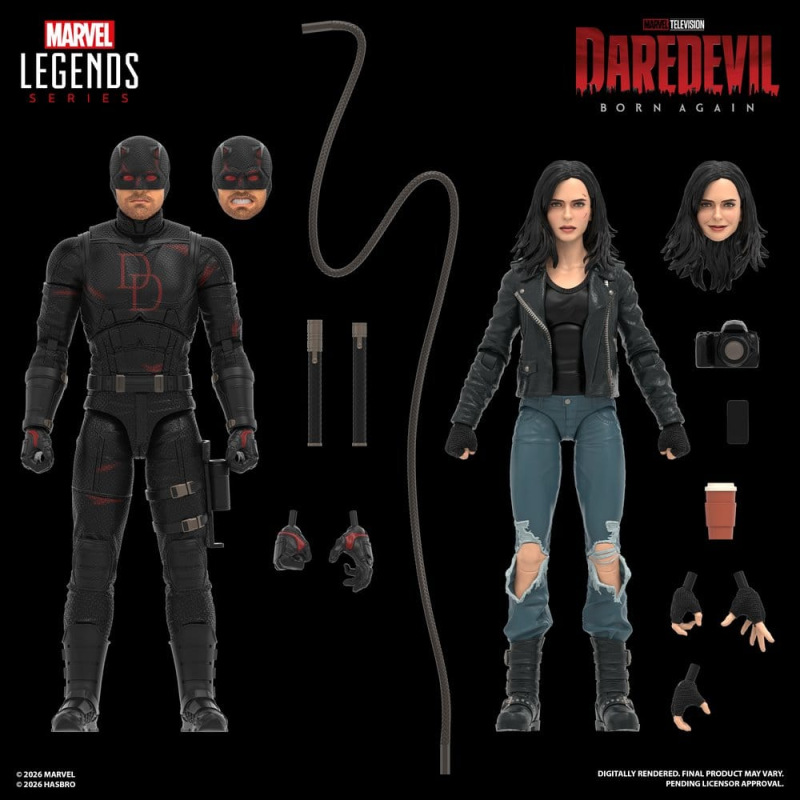 Daredevil: Born Again Marvel Legends Action Figure 2-Pack Daredevil & Jessica Jones 15 cm 2