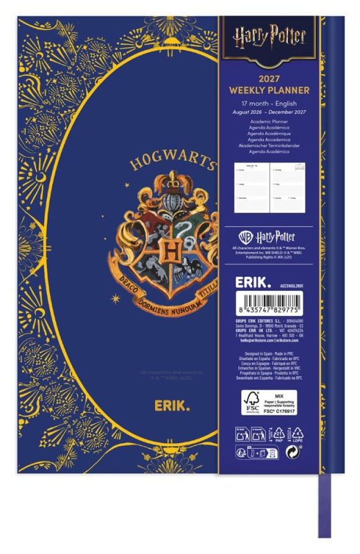 Harry Potter School Diary weekly planner 2026/2027 A5 1