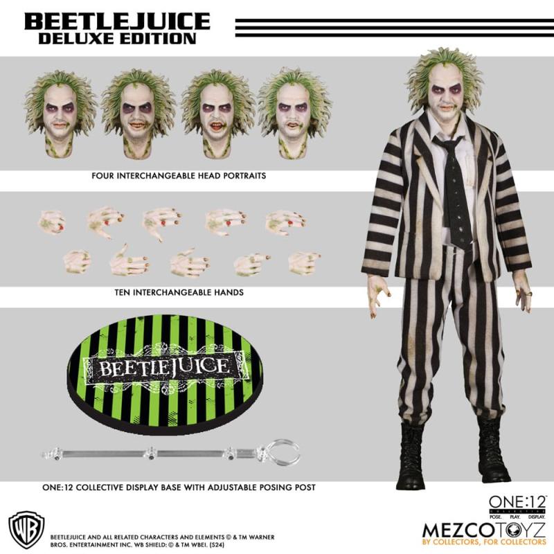 Beetlejuice Action Figure 1/12 Beetlejuice Deluxe Edition 18 cm