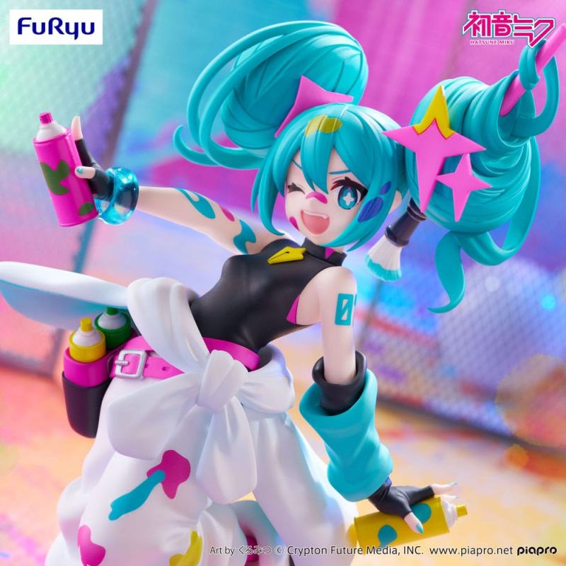 Hatsune Miku Trio-Try-iT PVC Statue Miku Paint Girl 19 cm 1
