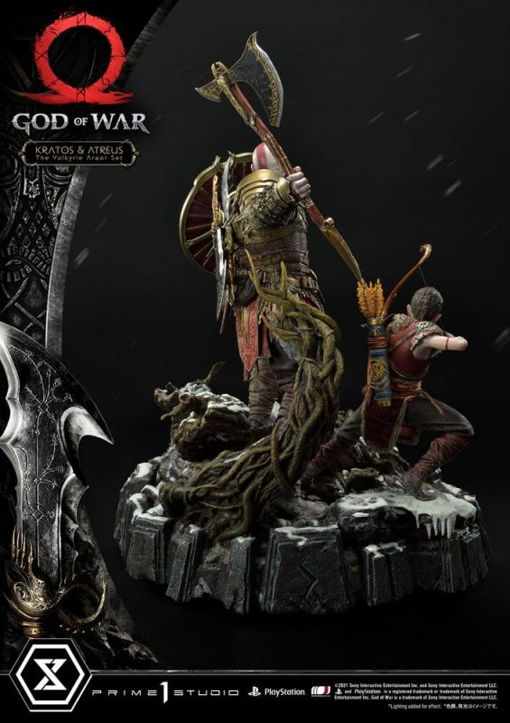 God of War: Kratos and Atreus in the Valkyrie 72 cm Statue - Prime 1 Studio