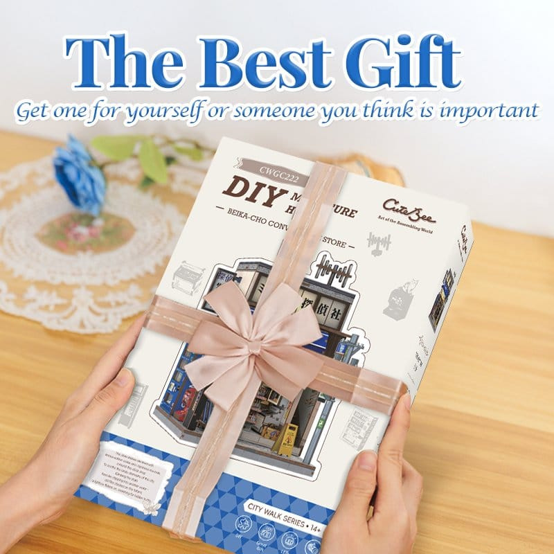 Miniature House Model Kit Beika-cho Convenience Store 22 x 15 cm 10