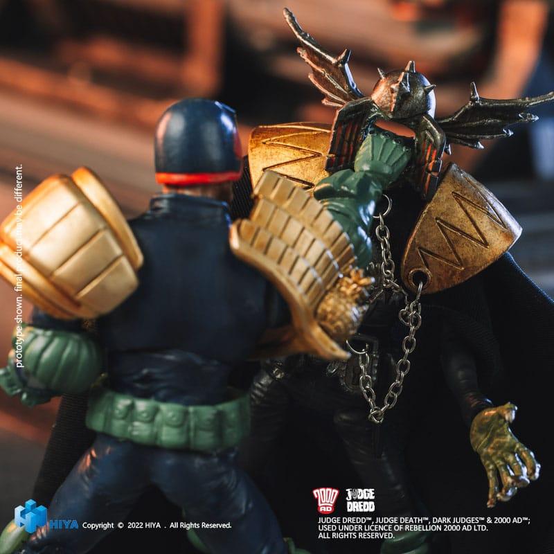 2000 AD Exquisite Mini Action Figure 1/18 Judge Dredd Gaze Into The Fist of Dredd 10 cm