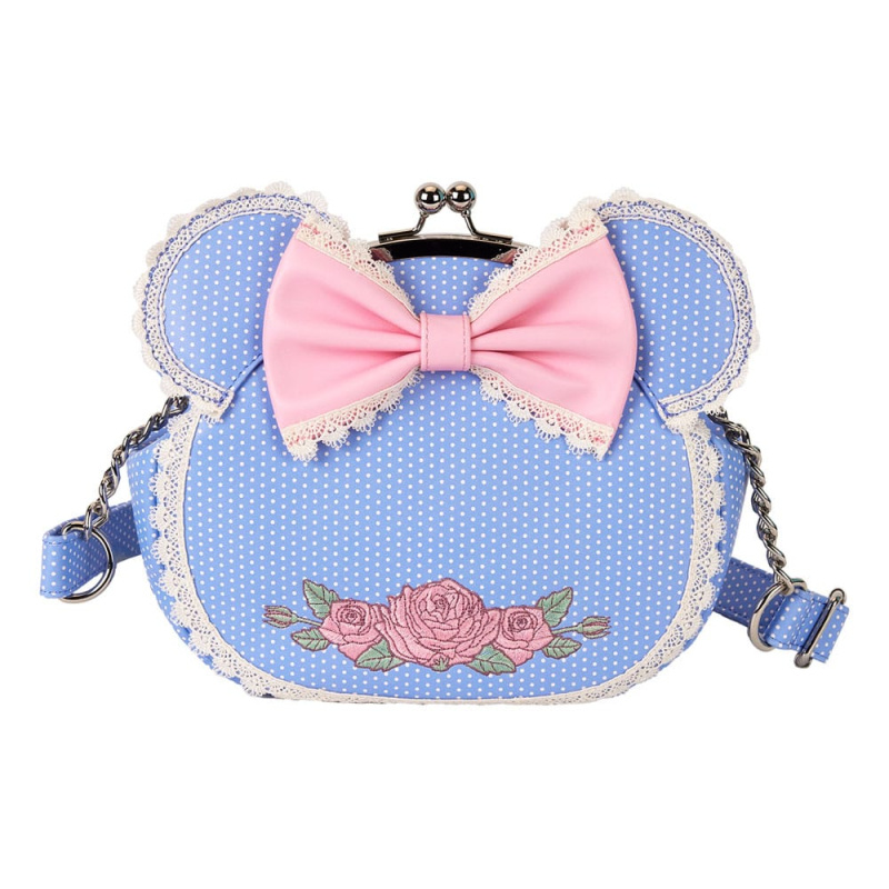 Disney by Loungefly Crossbody Minnie Floral and Lace Kisslock 1