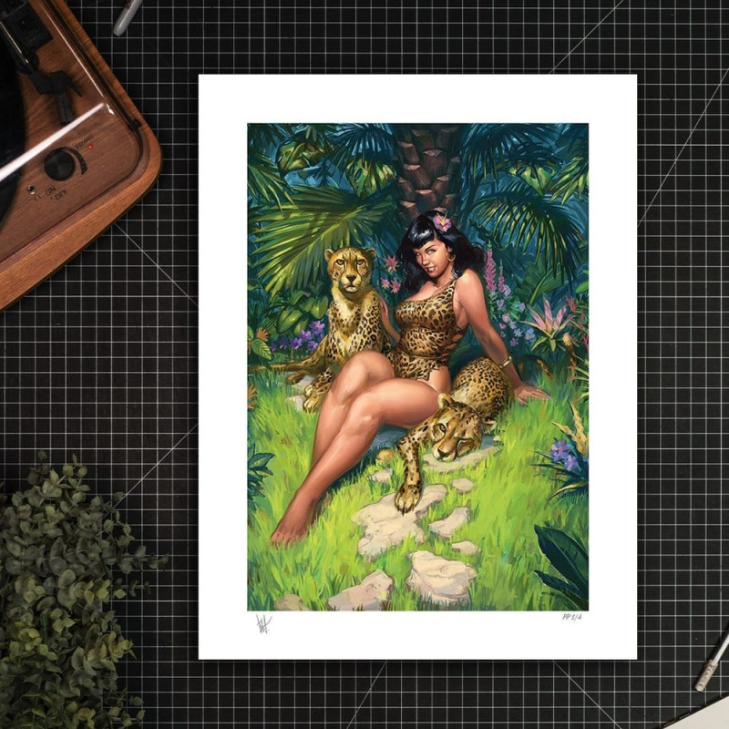 Bettie Page Fine Art Print Jungle Bettie 46 x 61 cm - unframed 1
