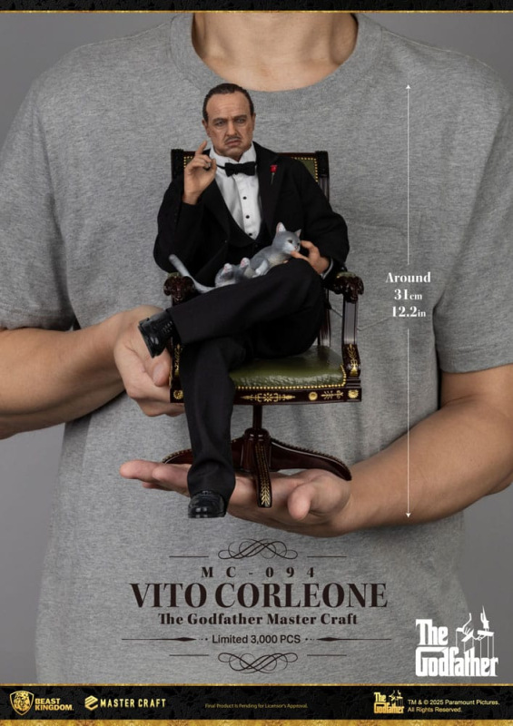 The Godfather Master Craft Statue Vito Corleone 31 cm 7
