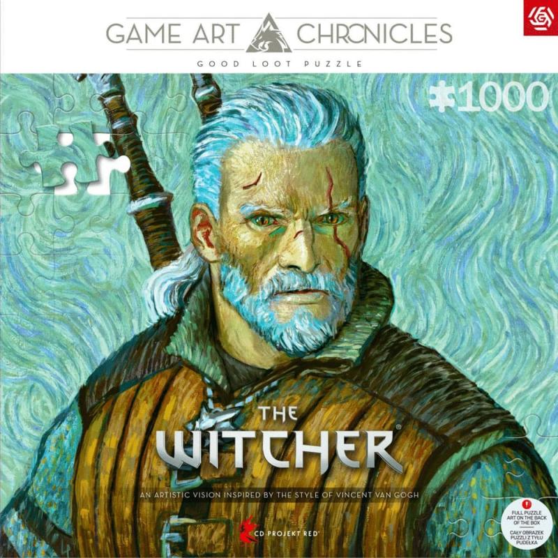 The Witcher III: Wild Hunt Game Art Chronicles Puzzle Geralt inspired by Vincent van Gogh (1000 pie 1