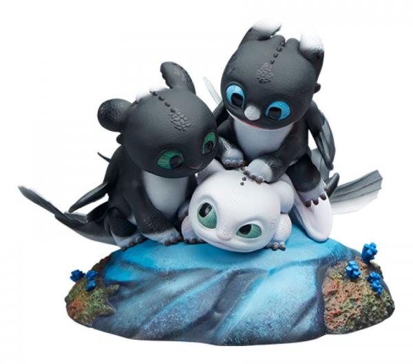 How to Train Your Dragon: Dart, Pouncer and Ruffrunner 15cm Statue - Sideshow Collectibles