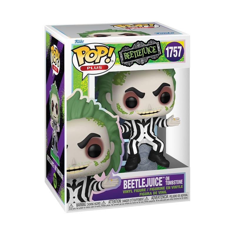 Beetlejuice POP! Plus Movies Vinyl Figure Beetlejuice w/tombstone 9 cm 1