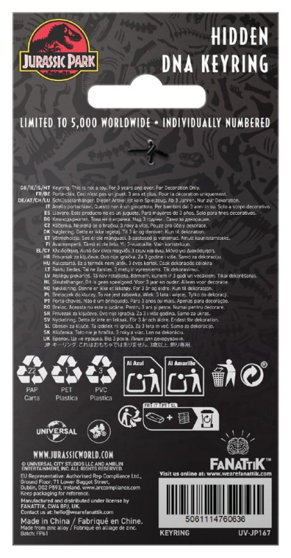Jurassic Park Keychain Sliding Barbasol Can 3