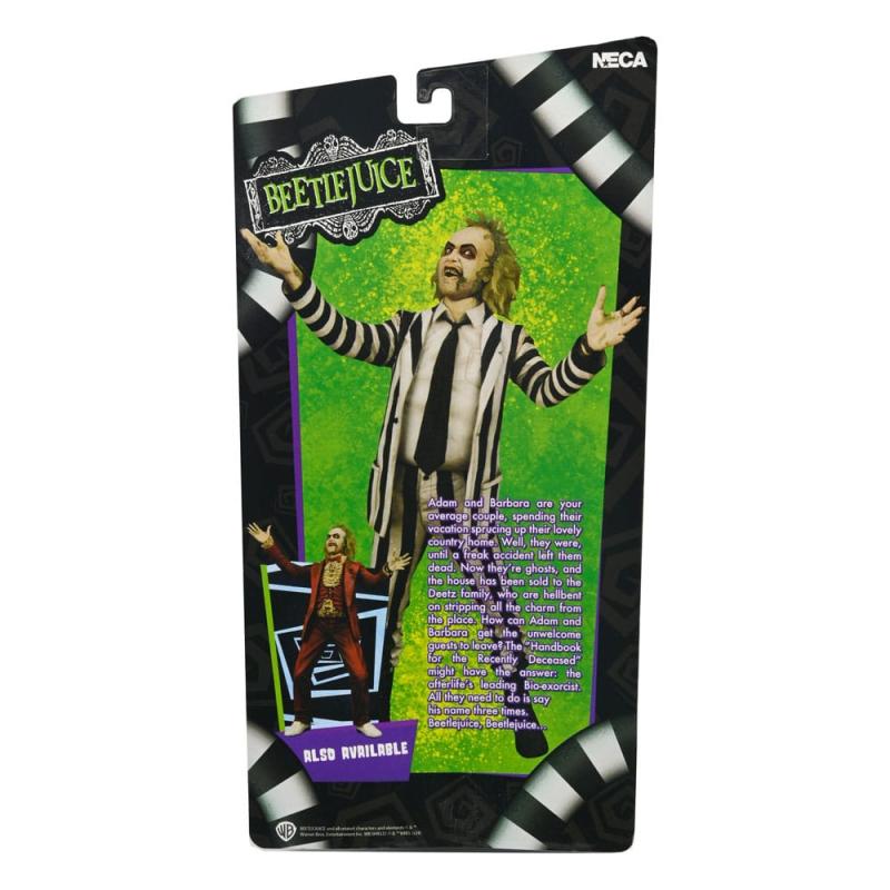 Beetlejuice 1988 Action Figure Beetlejuice Black and White Striped Suit 18 cm 2