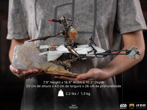 Star Wars The Mandalorian Deluxe Art Scale Statue 1/10 IG-11 & The Child 20 cm 11