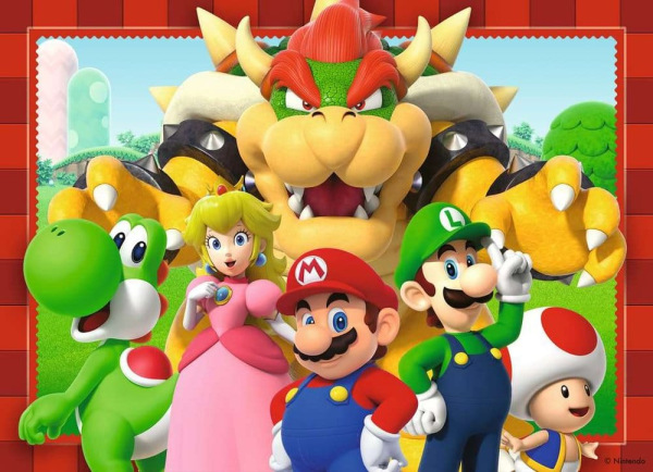 Super Mario Puzzle 4-Pack Time for Mario! (4x100 Pieces) 3