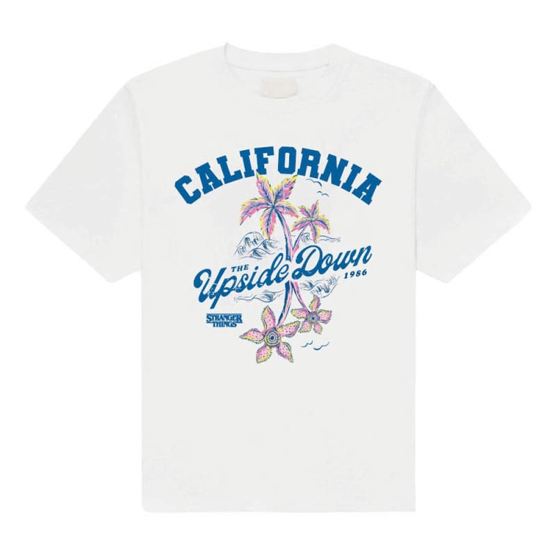 Stranger Things T-Shirt California Upside Down Size M