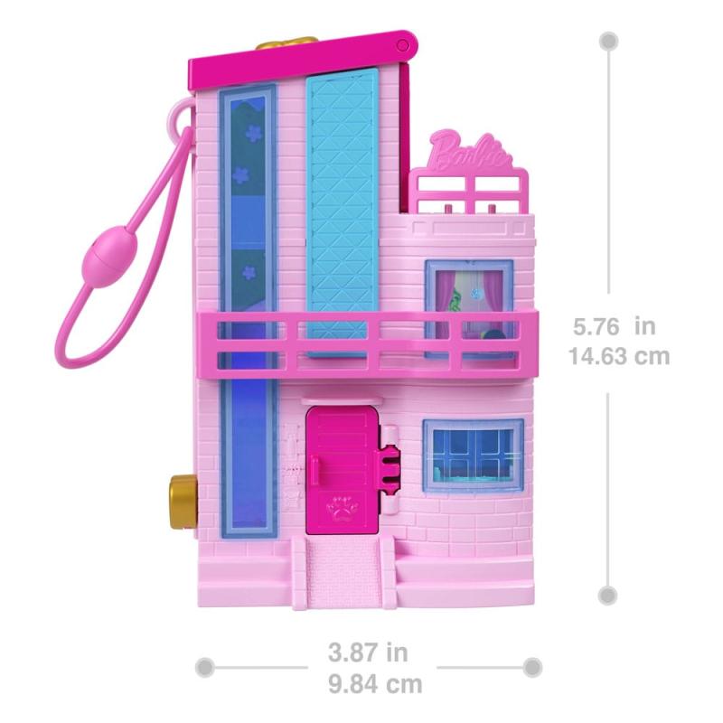 Barbie Polly Pocket Mini Figures & Playset Dollhouse