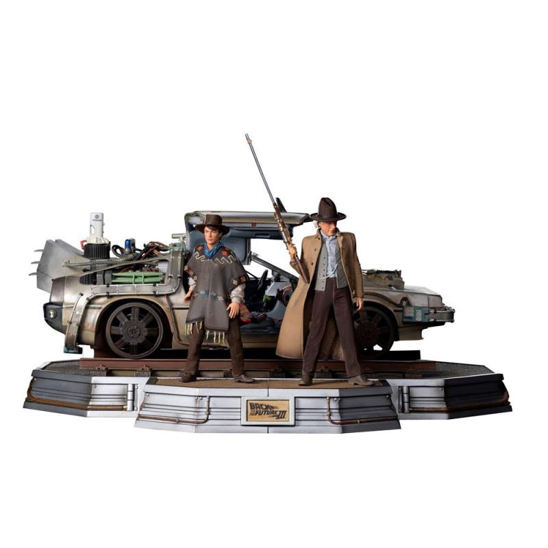 Back to the Future III Art Scale Statues 1/10 Full Set Deluxe 57 cm