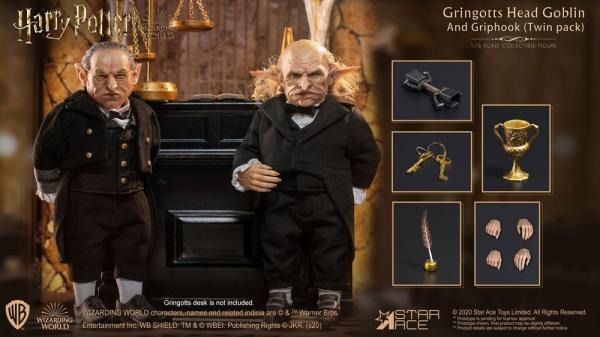 Harry Potter: Gringotts Head Goblin & Griphook 1/6 Action Figures - Star Ace Toys