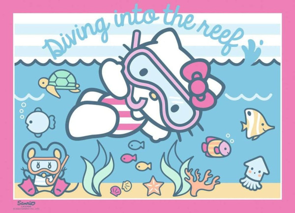 Hello Kitty Puzzle 4-Pack Let's Go, Hello Kitty! (4x100 Pieces) 4