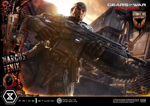 Gears of War: Reloaded Real Elite Masterline Series Statue 1/3 Marcus Fenix Ultimate Version 97 cm 13