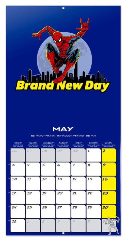 Spider-Man Wall Calendar 2027 30 x 30 cm 2