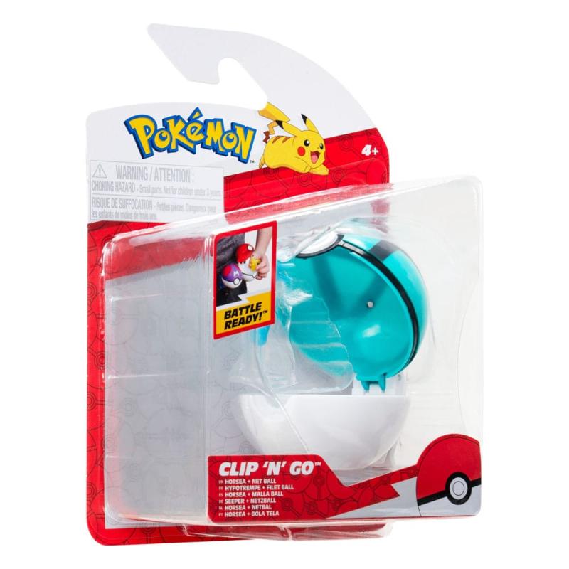 Pokémon Clip'n'Go Poké Balls Horsea & Net Ball