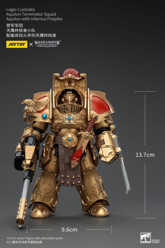 Warhammer The Horus Heresy Action Figure 1/18 Legio Custodes Aquilon Terminator Squad Aquilon with I 8