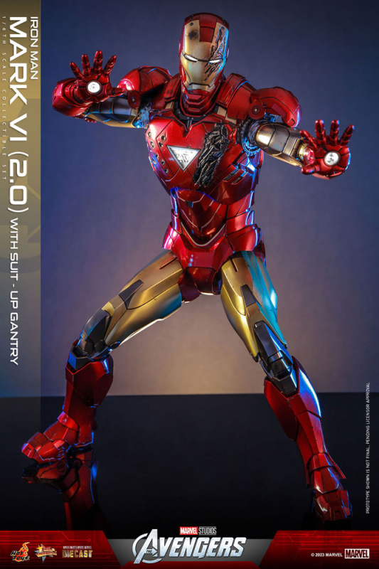 Marvel's The Avengers Movie Masterpiece Diecast Action Figure 1/6 Iron Man Mark VI (2.0) with Suit-U 8