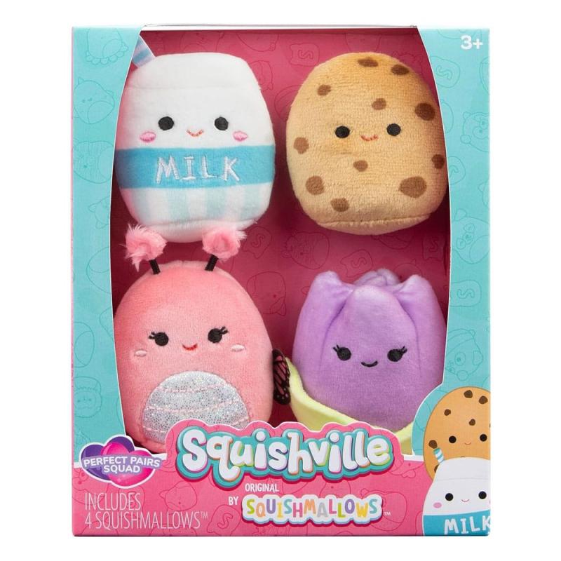 Squishville Mini Squishmallows Plush Figure 4-Pack Dream Couple Squad 5 cm