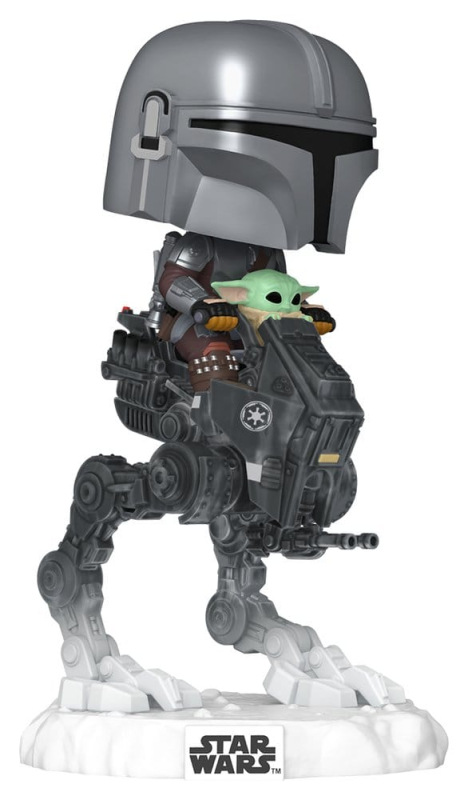 Star Wars: The Mandalorian and Grogu POP! Rides Deluxe Vinyl Bobblehead Figure The Mandalorian with