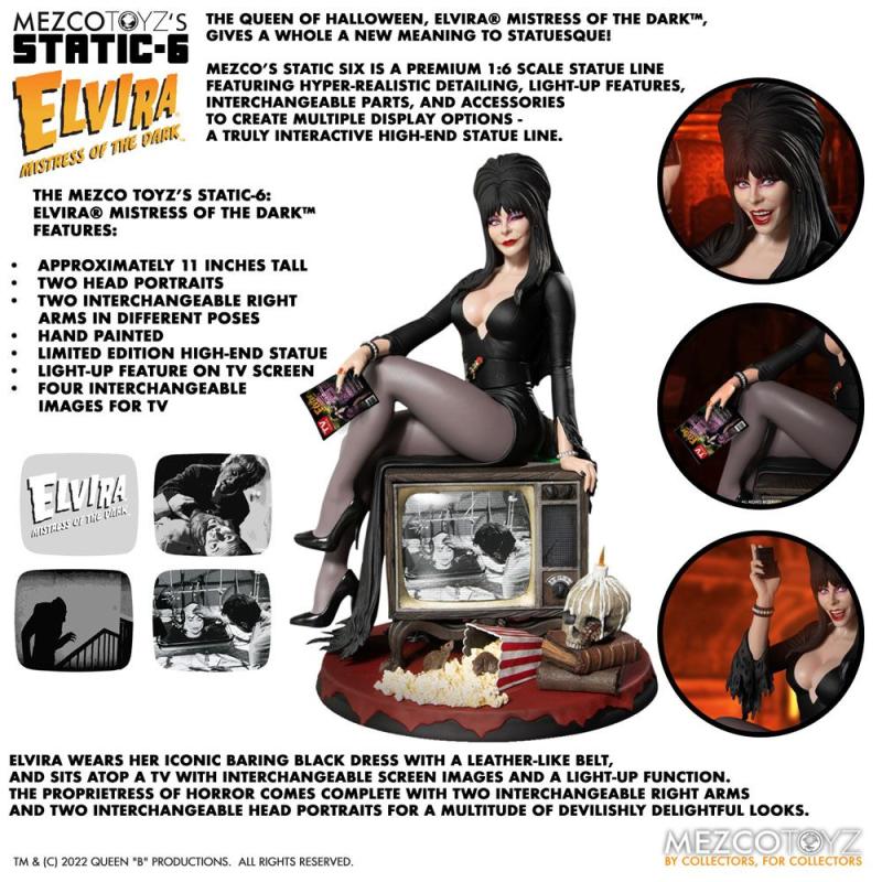 Elvira Mistress of the Dark Static-6 PVC Statue 1/6 Elvira 42 cm