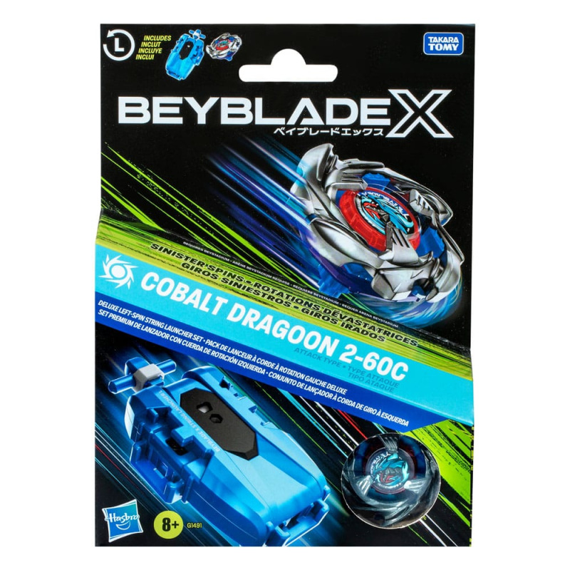 Beyblade X Cobalt Dragoon 2-60C Launcher Set 3