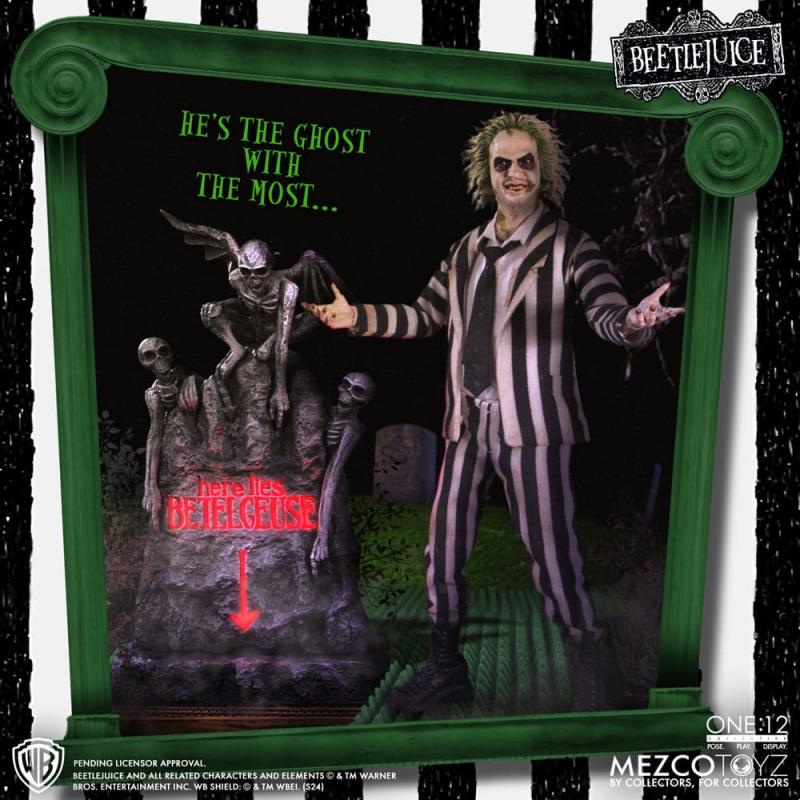 Beetlejuice Action Figure 1/12 Beetlejuice Deluxe Edition 18 cm