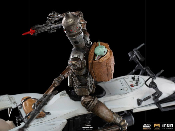 Star Wars The Mandalorian Deluxe Art Scale Statue 1/10 IG-11 & The Child 20 cm 5