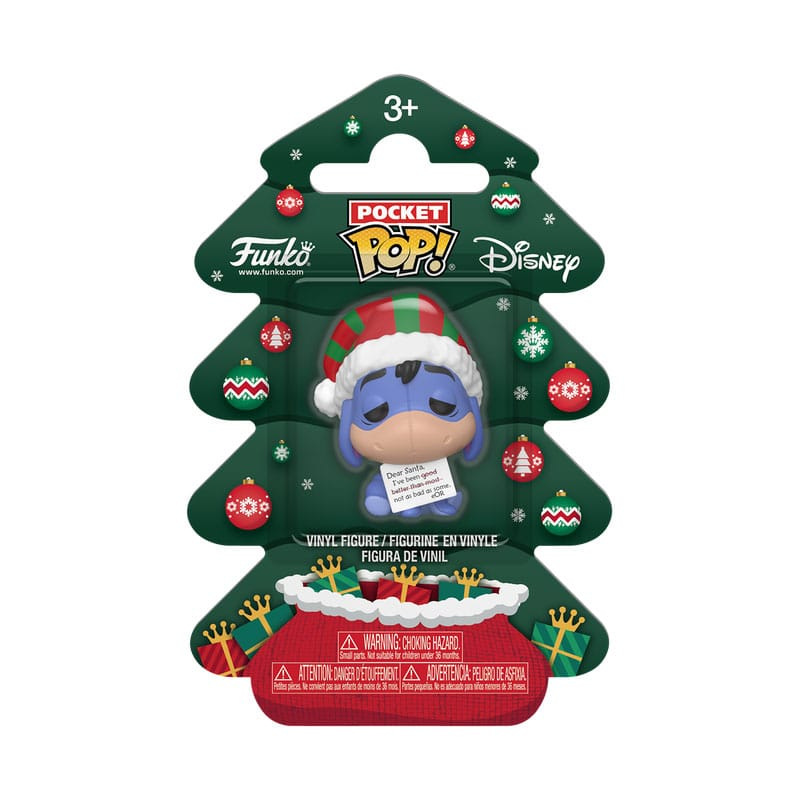 Winnie the Pooh Holiday 2025 Pocket POP! Vinyl Keychains Eeyore Tree Holiday Box 4 cm 1