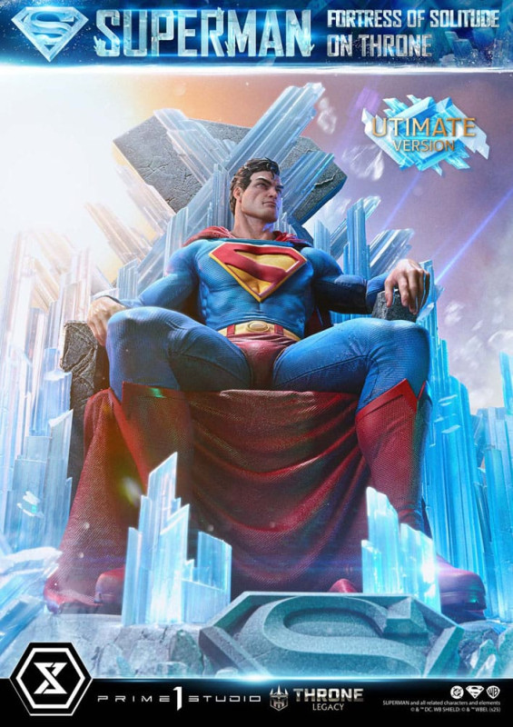 DC Comics Throne Legacy Collection Statue Statue 1/4 Superman Fortress of Solitude on Throne (Design 6
