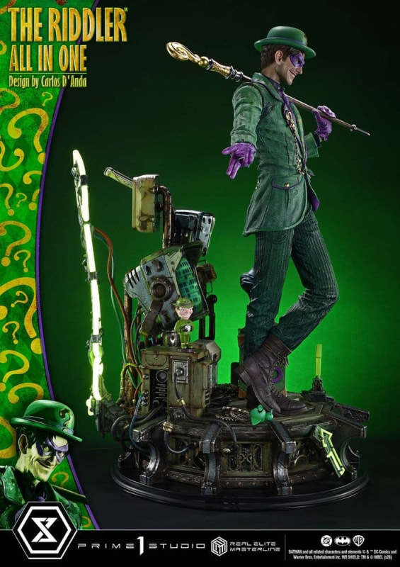 DC Comics Real Elite Masterline Series Statue 1/3 The Riddler All In One (Design by Carlos D'Anda) 7 10