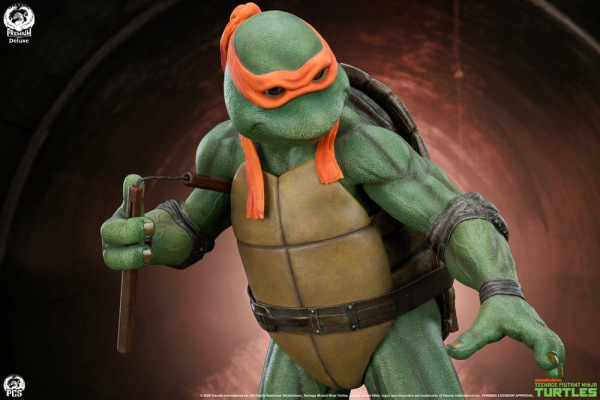 Teenage Mutant Ninja Turtles Statue 1/2 Michelangelo Deluxe Edition 84 cm 3