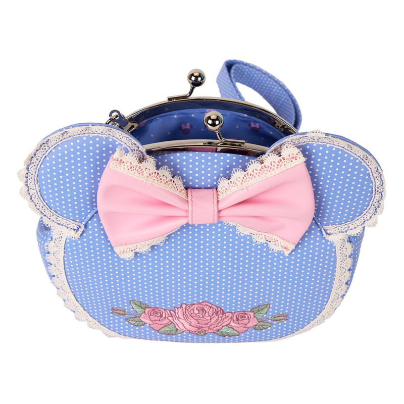 Disney by Loungefly Crossbody Minnie Floral and Lace Kisslock 5